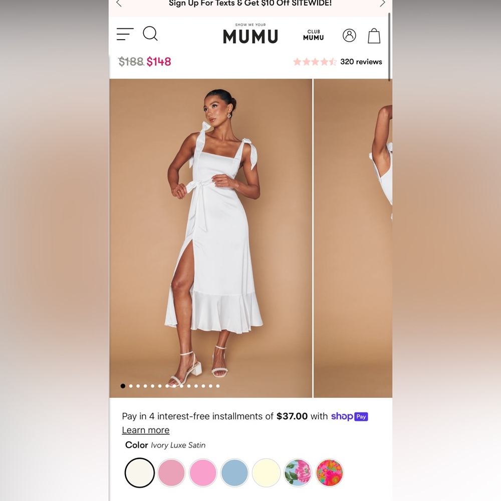 Show Me Your MuMu Garden Midi Dress